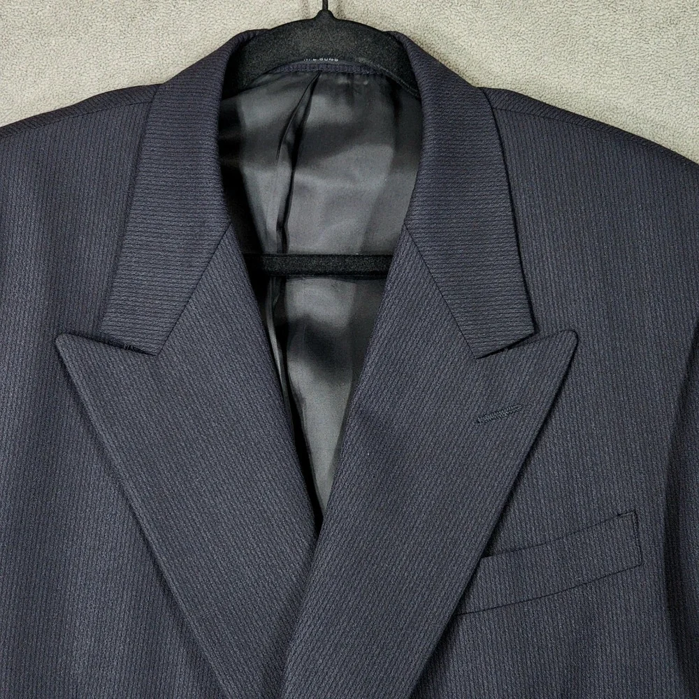 Alfani Mens sz 41R Double Breasted Blazer Jacket‎ Giovanni Tonella Italian Wool